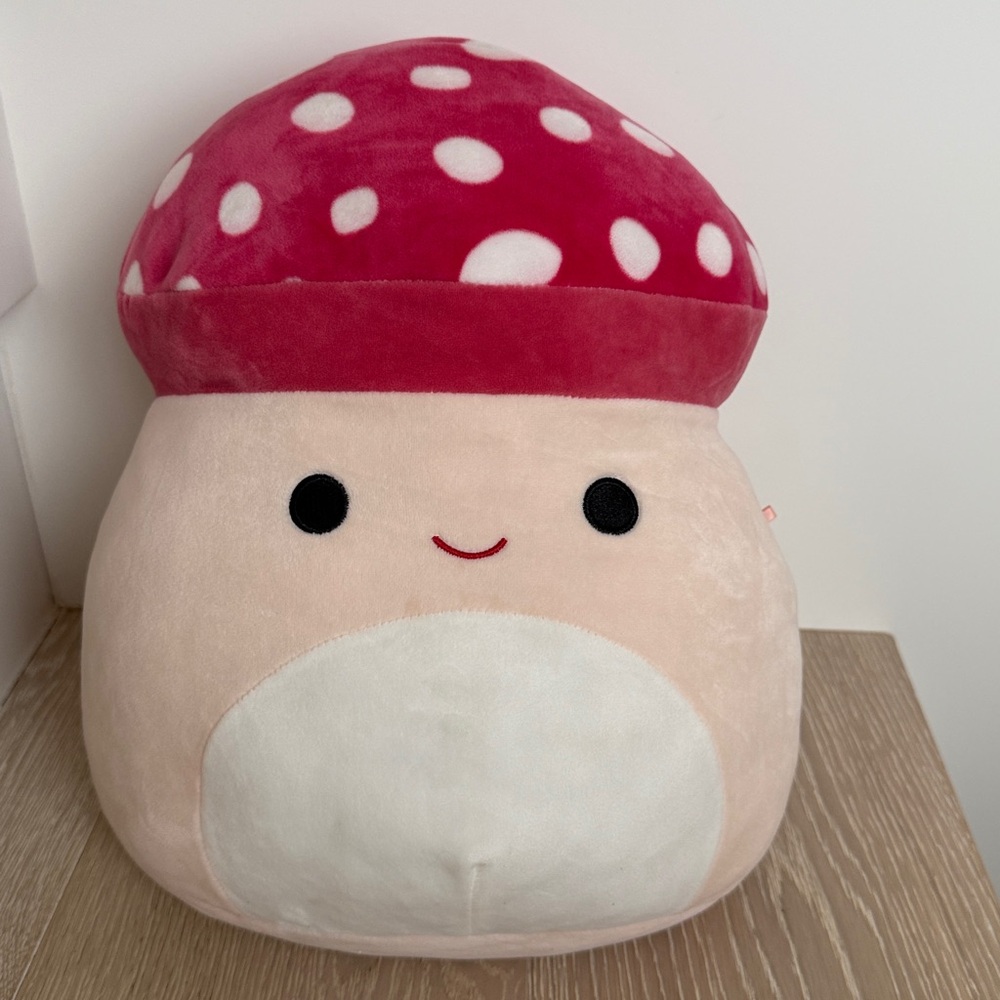 Malcolm the Mushroom - Squishmallows Red and Cream Mushroom Plush
